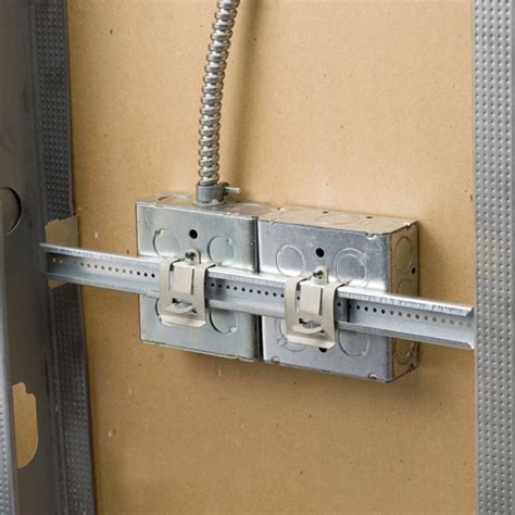 electrical metal box mounting brace|caddy adjustable box bracket.